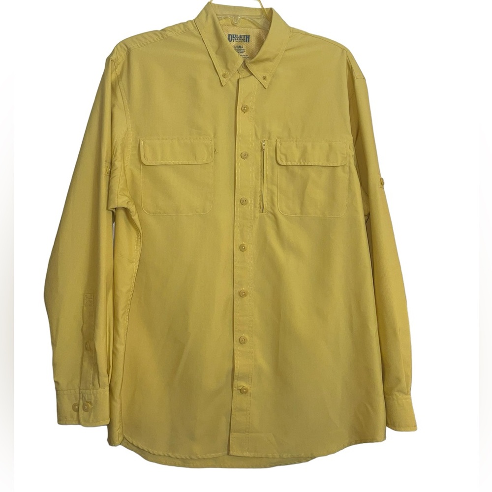 Duluth Trading Co men’s yellow long sleeve shirt. Size large. GUC - Picture 5 of 8
